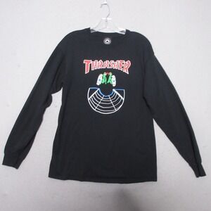 Thrasher Teenage Mutant Ninja Turtles‎ T Shirt Black Doubles Skateboarding Skate